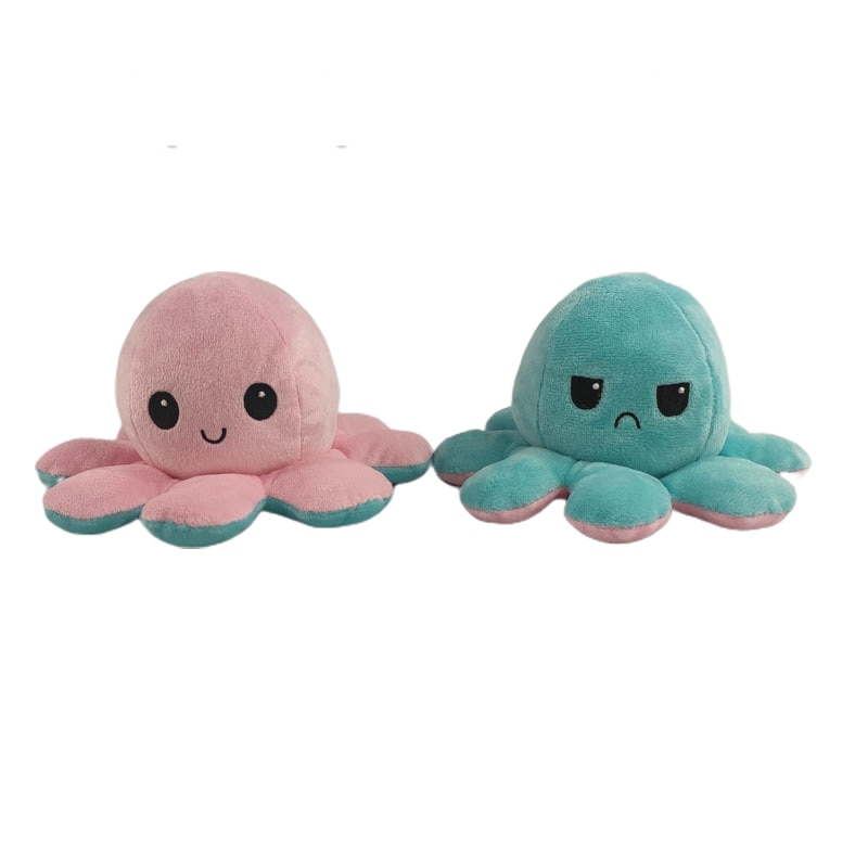 Reversible Plush Octopus Stuffed Toy